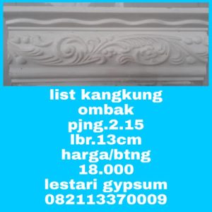 Jual List Gypsum Model Kangkung Ombak - JUL04