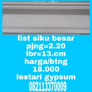 Jual List Gypsum Model Siku Besar - JUL14