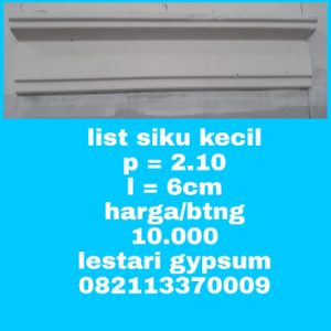 Jual List Gypsum Model Siku Kecil - JUL16