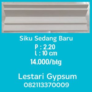 Jual List Gypsum Model Siku Sedang Baru - JUL18