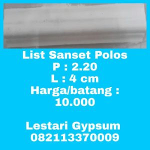 Jual List Gypsum Model Sanset Polos - JUL22