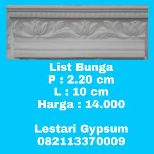 Jual List Gypsum Model Bunga - JUL49