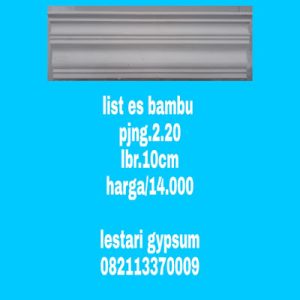Jual List Gypsum Model S Bambu - JUL53