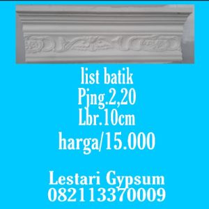 Jual List Gypsum Model Batik - JUL54