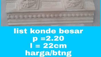 JUL46 - List Gypsum Model Konde Besar